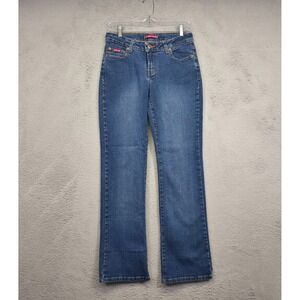 Vintage US Polo Assn Jeans Women 8 Blue Bootcut Mid Rise Curvy Medium Wash Denim